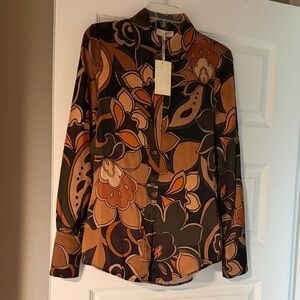 Ramy Brook Multicolor Floral Button Down Shirt